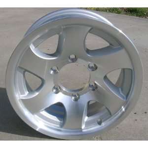  15 Aluminum Twisted Spoke Trailer Wheel 6 Hole 