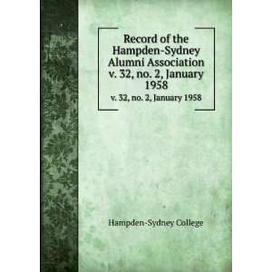  Record of the Hampden Sydney Alumni Association. v. 32, no 
