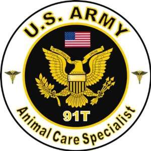  United States Army MOS 91T Animal Care Specialist Decal 