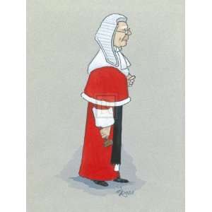  The High Court Judge by Simon Dyer, 12x16
