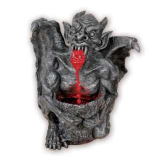 10 GARGOYLE FOUNTAIN SOUND ACTIVATED HALLOWEEN PROP  