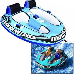 AIRHEAD Mach 2 Inflatable Boat Water Lake Towable Tube  