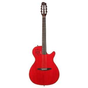   Body Duet Ambiance Electric Guitar, Trans Red HG Musical Instruments