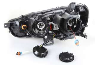 2008 2011 Lancer GTS Black Projector Head Lights Evolution Evo X 