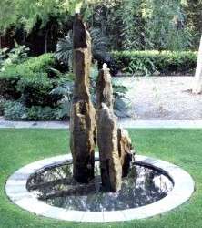 Faux Stone Basalt 3 Columns Fountain pond/water garden  