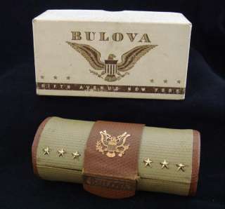 1942 Bulova Medical Officers Watch w/ Original Inner and Outer Boxes 