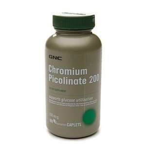  GNC Chromium Picolinate 200 Supplement 180 tablets Health 