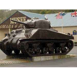 American Sherman Tank, Omaha Beach Museum, Normandy, France Premium 
