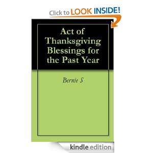   Blessings for the Past Year Bernie S  Kindle Store