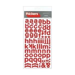 American Crafts Thickers Foam Alphabet Stickers 6X11 Sheet Subway 