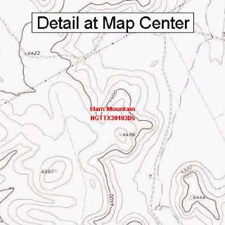  USGS Topographic Quadrangle Map   Elam Mountain, Texas 