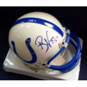 Reggie Wayne Colts Autographed / Signed Mini Helmet
