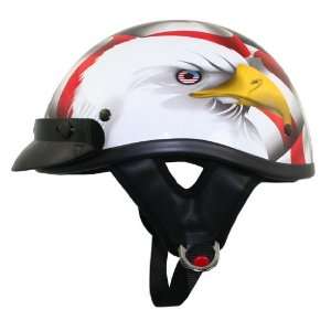 Outlaw American Eagle Flag Half Helmet   XXL