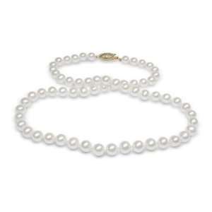   5mm White Freshwater cultured pearl necklace American Pearl Jewelry