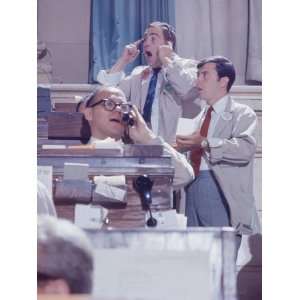  Traders on the Floor of the American Stock Exchange 