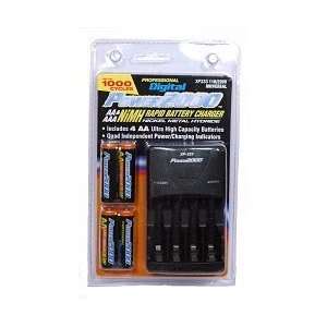   XP 325 4 Pack AA NiMH Batteries 2900mAh with 4 Hour Charger 110 220v
