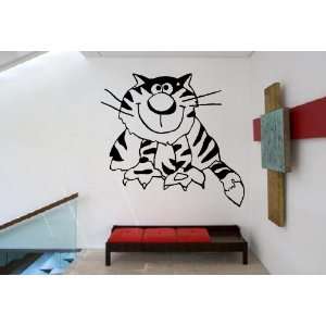 Cute Cartoon Baby Tiger Cat Kids Room Nursery Animal Design Wall Mural 