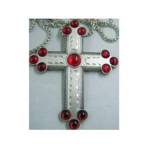    Blood OF Jesus Bishops Silver Pectoral Cross Chain Jewelry