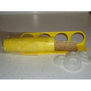  Vintage Tupperware Yellow Spice Rack with Shakers, Lids 