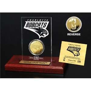  Charlotte Bobcats 24KT Gold Coin Etched Acrylic Sports 