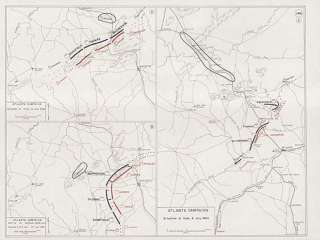 BATTLE OF ATLANTA Georgia set of 3 vintage West Point maps CIVIL WAR 