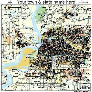  Street & Road Map of Memphis, Tennessee TN   Printed 