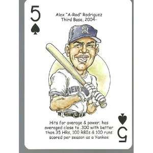  Alex Rodriguez   Oddball NEW York Yankees Playing Card 