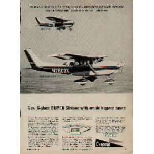 NEW 6 place SUPER Skylane with ample luggage space.  1965 Cessna 
