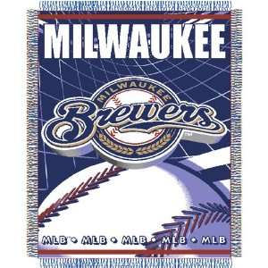    Milwaukee Brewers Throw   Triple Woven Jacquard