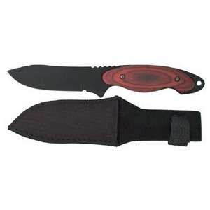  Hunting Knife Black Blade w/Sheath