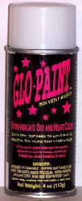 CANS GLO PAINT PINK COLOR  GLOW IN THE DARK   4oz Aerosol SECONDS 