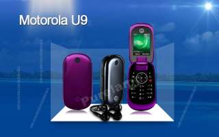 NEW Unlocked MOTOROLA U9 Black/Purple Smartphone Cellular Phone U9 