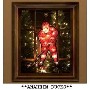  20 NHL Anaheim Ducks Lighted Outdoor Hockey Player Window 