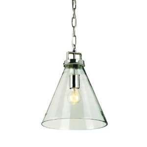  Currey and Company 9699 Vitrine 1 Light Pendant in Nickel 