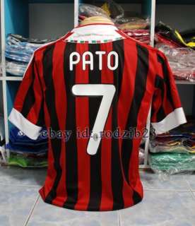 2012 AC MILAN home PATO, IBRAHIMOVIC, MALDINI, T.SILVA, ROBINHO, NESTA 