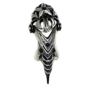  Claw Ancient Finger Ring Spike With Black Jewels 18 Toys 