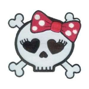  C&D Visionary Patches Girlie Skull; 6 Items/Order Arts 