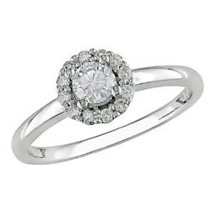   Gold Diamond Engagement Ring, (.5 cttw G H Color, I2 Clarity) Jewelry