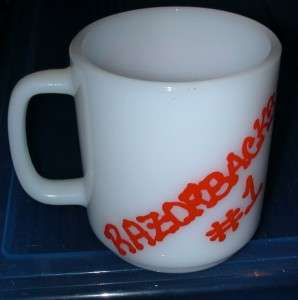 Heber Springs (Arkansas)   Glasbake Milkglass Mug  