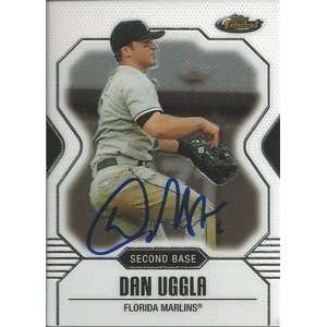 Dan Uggla Signed Florida Marlins 2007 Topps Finest Card