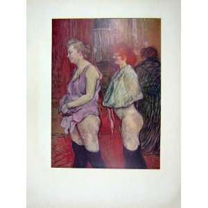  C1952 Oil Paintings La Viste Rue Des Moulins Ladies