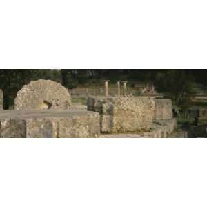 Ancient Olympia, Olympic Site, Greece by Panoramic Images , 36x12