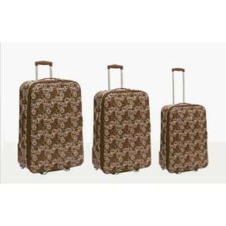 Travelers Club LL 15703 EX   Bear Hug 3 Piece EVA Expandable Luggage 