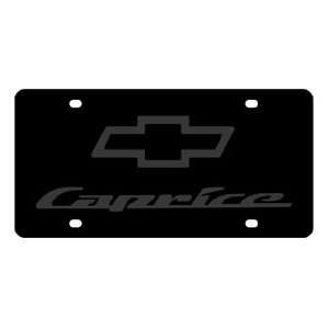  Chevrolet Caprice License Plate on Black Steel Automotive