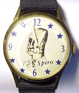 Spiro Agnew ~ Vintage Novelty Wristwatch by Chancellor ~ AS IS  