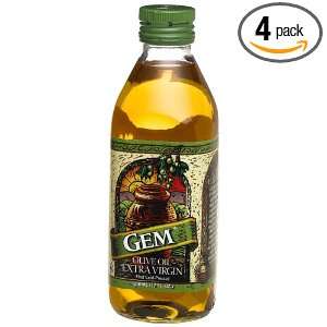 Gem Extra Virgin Olive Oil, 17 Ounce Pet Bottles (Pack of 4)  