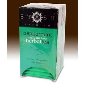 Stash Peppermint Herbal   box of 20 foil Grocery & Gourmet Food