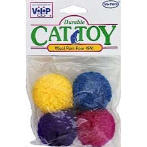  VO TOYS/VIP WOOL POM POM 4 PK Patio, Lawn & Garden