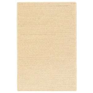   Braided Area Rug Carpet Solid Striped Oatmeal 5 x 8