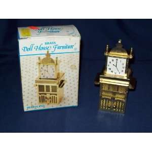  Vintage Brass Doll House Clock Hutch Furniture Everything 
